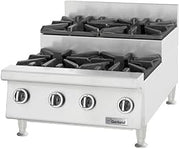 Garland GTOG24-SU4 Heavy Duty 24"W Countertop Gas Step-Up Hotplate with (4) 30,000 Btu Starfire Pro Open Burners
