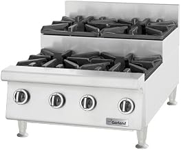 Garland GTOG24-SU4 Heavy Duty 24"W Countertop Gas Step-Up Hotplate with (4) 30,000 Btu Starfire Pro Open Burners