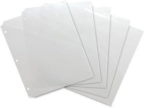 Business Source Binder Pockets - Pack of 5, Clear (32375)
