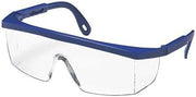 Pyramex Integra(R), Safety Glasses, Anti-Scratch, Clear Lens, Blue Frame, Half-Frame Pack of 12 Pack of 12