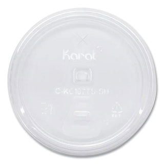 Karat Strawless Sipper lid (107mm) for 32oz PET Plastic cup - 1,000 ct
