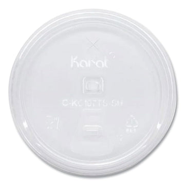 Karat Strawless Sipper lid (107mm) for 32oz PET Plastic cup - 1,000 ct