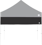 E-Z UP Recreational Half Wall, Fits Straight Leg 10' x 10' Canopy, Truss Clips and Storage Bag, Black