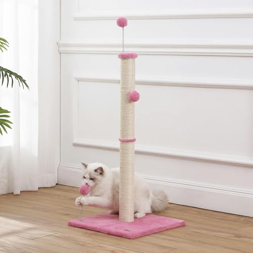 THE LICKER STORE Pink/Cream / 15.5 x 15.5 x 38 / Modern Scratching Posts