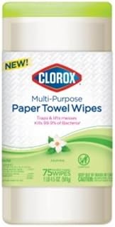 Clorox 32579 Multi-Purpose Paper Towel Wipe, Jasmine Scent, 75-Ct. - Quantity 6
