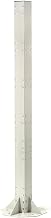 Global Industrial Steel Post with Fixed Base, Beige,81"H