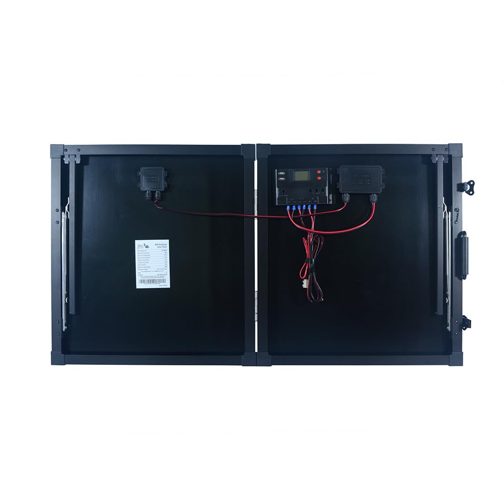 Briefcase Monocrystalline Solar Panel - 80 Watts by Nature Power – Monocrystalline Silicon, Model 55704