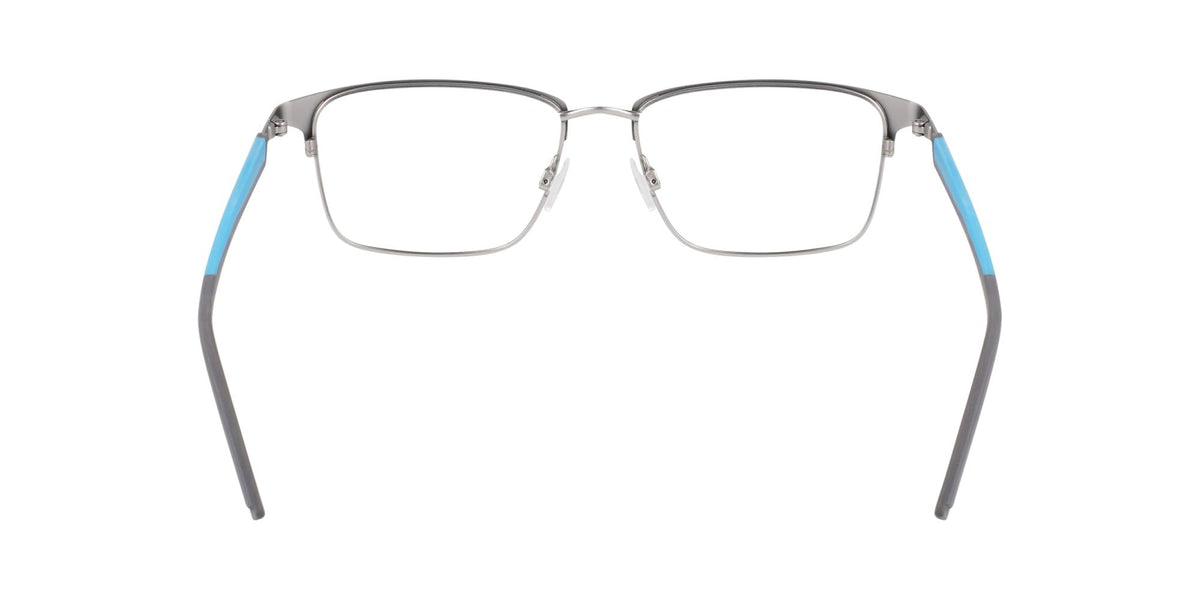 Eyeglasses 048 Satin Silver/Cerulean by Flexon – 54/17/145, Satin Silver/ Cerulean, Model E 1154