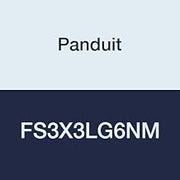 Panduit FS3X3LG6NM Solid Wall Raceway, PVC, No Mounting Holes, 3" x 3" x 6', Light Gray (Pack of 10)