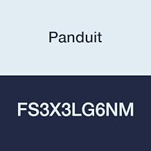 Panduit FS3X3LG6NM Solid Wall Raceway, PVC, No Mounting Holes, 3" x 3" x 6', Light Gray (Pack of 10)