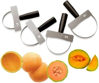 Louis Tellier MEL80 Melon Corer/Peeler, 4-7/10" Dia., Stainless steels Blades, Plastic Handle