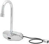 T&S Brass EC-3105 2.2 GPM Vr Aerator Chekpoint Electronic Faucet with 4 in. Wall Mount Gooseneck