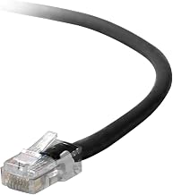 Belkin Cat5e Ethernet Patch Cable, RJ45, 4ft, Black | internet cable, LAN cord, wired network cable, router to modem, fast ethernet, 1Gbps, patch panel, structured cabling