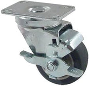 Kason - 6C523001PPPGTLB - Heavy Duty Swivel Plate Caster with 3 in Wheel and Brake