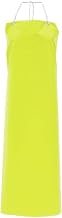 Locknane Dishwashing Bib Apron Yellow Plastic Full-Length - 48"L x 35"W