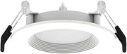 RAB Lighting WFRL-Field-Adjustable Edge-Lit LED Downlight-Canless Wafer Design-Black/White Trim-5CCT Selectable 2700K-5000K-90 CRI-Wet Rated/Dimmable for Modern Ceilings (WFRL3R69CCT120WB, 1)