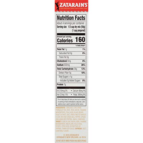 Zatarain's 7 Ounce (Pack of 4) / 4 Seasoned Rice