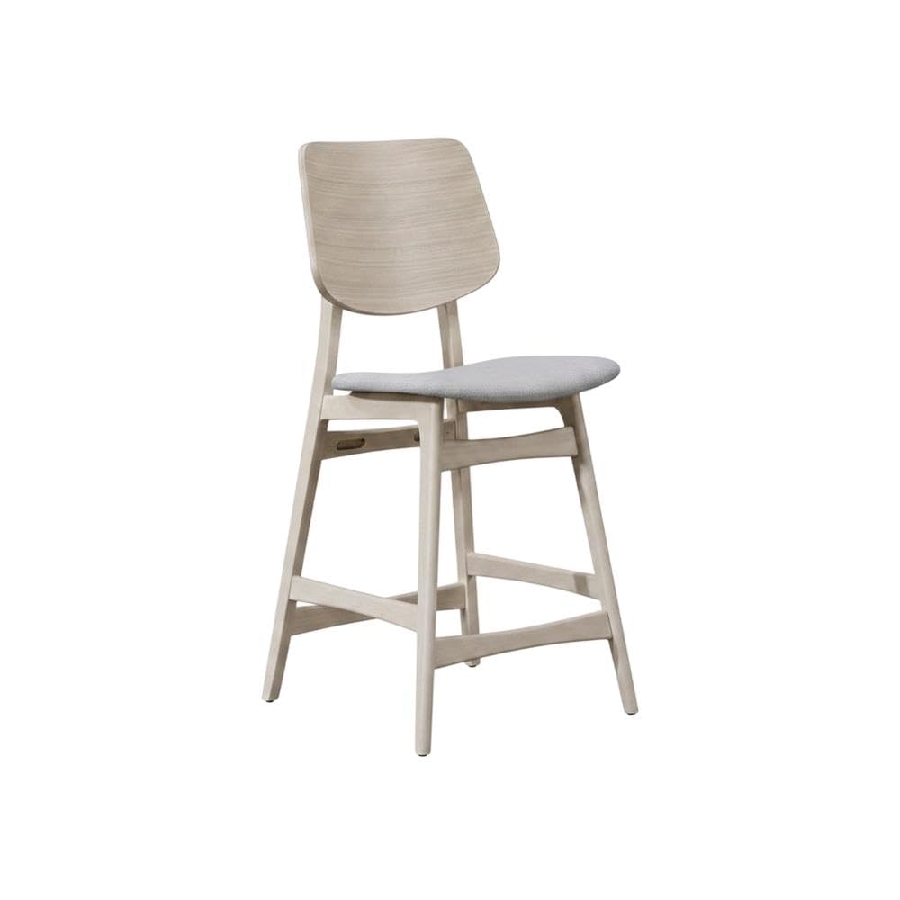 Wood Upholstered Dining Chairs Set of by Starlight Canyon Home – Wood, Polyester, Foam, White, Pack of 2
