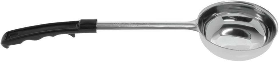 HUBERT 8 oz Portion Control Server Stainless Steel with Black Plastic Handle