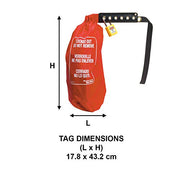 Master Lock Large - 17" Height, 7" Diameter / 1 / Red Devices