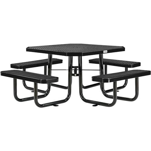 Global Industrial Black / Industrial / 1 Picnic Tables