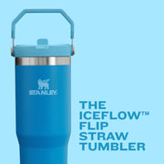 IceFlow Flip Straw Tumbler with Handle 30 oz | Twist On Lid and Flip Up Straw | Leak Resistant Water Bottle | Insulated Stainless Steel |BPA-Free | Pomelo by STANLEY – Model