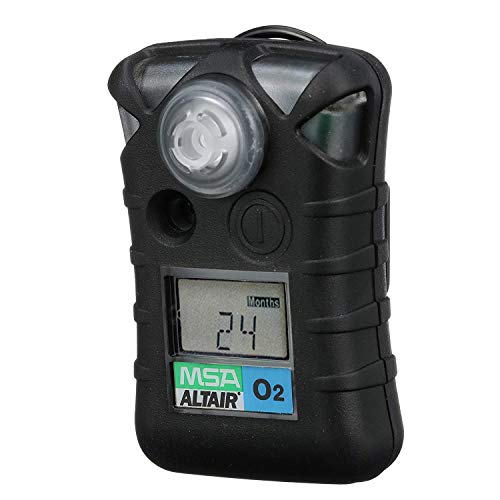 MSA (O2) Oxygen / Length: 1.299 IN Width: 2.126 IN Height: 3.425 IN / Black Gas Detectors & Alarms