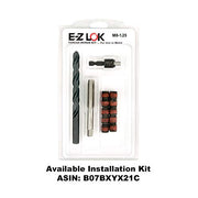 E-Z LOK 10.4mm / M8-1.25 Internal Threads, M12x1.75 External Threads, 12.50 mm Length / Red Thread Locking Inserts