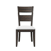 Solid Rubberwood Dining Chair with Elm Veneer Back by Furnifact – Rubberwood, Elm