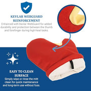 San Jamar 13" / Conventional / Red Oven Mitts