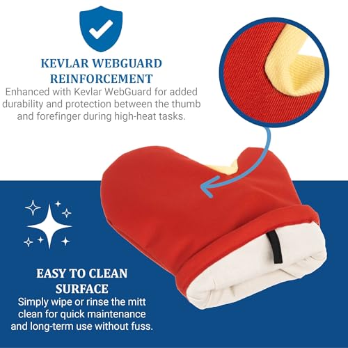 San Jamar 13" / Conventional / Red Oven Mitts