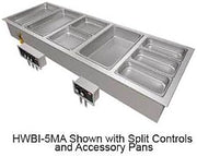 Hatco HWBI-6M Drop-in Hot Food Well w/Manifolded Drains
