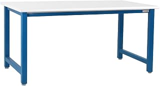 BenchPro KF3648-LBFrW34 36 x 48 in. Kennedy Workbenches with Formica Laminate & Round Front Edge Top Light Blue