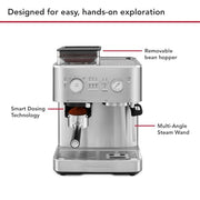 KitchenAid Brushed Stainless Steel / 2.5L / Semi with Burr Semi-Automatic Espresso Machines
