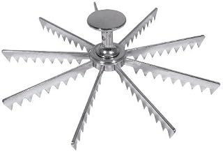 Royal Industries Pie Marker, Cast Aluminum, 9 Cut, Silver, Commercial Grade