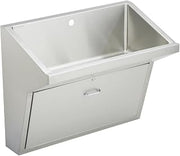 Elkay EWSFAD136201 36" Single Basin Wall Mounted Stainless Steel Utility Sink - 1 Faucet Hole