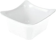 Dalebrook 1/6 Size Solid White Melamine Fleur Gastronorm Crock - 6 9/10"L x 6 2/5"W x 3 9/10"D