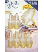Glade Plug-ins Warmer and 6 Refills Lavendar and Vanilla (2 Pack)
