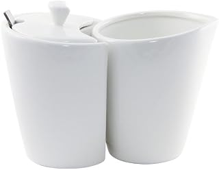 10 Strawberry Street Whittier 3.25" Sugar Bowl with Lid, Set of 4, White