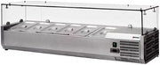 Omcan 39594 RS-CN-0006-P 59" Topping Rail Refrigerated Pizza Prep Table Top 41937