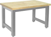 BenchPro HWL3030-GRf-34H 34 x 34 in. Harding Heavy Duty Workbenches with 1.75 in. Thick Lacquered 100 Percent Solid Maple Hardwood Top Gray