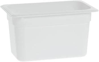 Cambro 46CW148 Camwear White 1/4 Size 6" H Food Pan