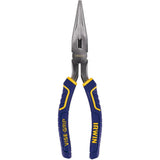 VISE-GRIP Long Nose Pliers with Wire Cutter by IRWIN – 8, nickel chromium steel, Blue, Model 2078218