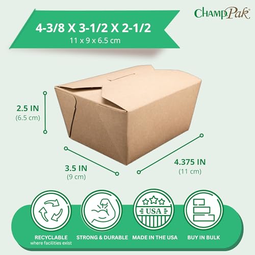 SOUTHERN CHAMPION TRAY Kraft / 4-3/8" x 3-1/2" x 2-1/2" / 1 Boxes