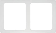 HUBERT Cold Food Bar Tile 1/2 Size White Melamine- 21"L x 12 3/4"W