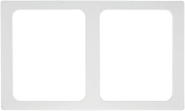 HUBERT Cold Food Bar Tile 1/2 Size White Melamine- 21"L x 12 3/4"W
