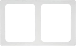 HUBERT Cold Food Bar Tile 1/2 Size White Melamine- 21"L x 12 3/4"W