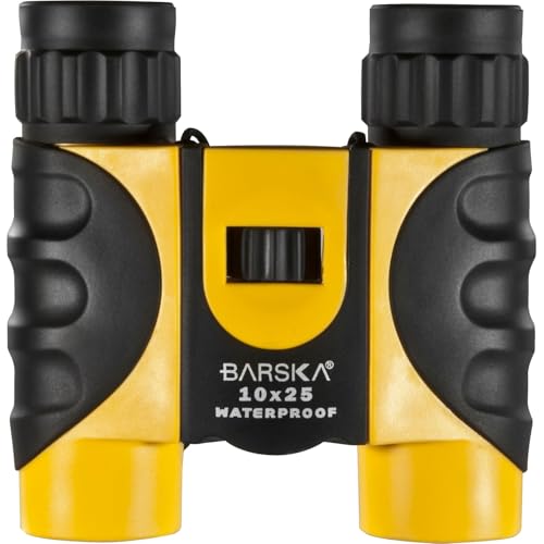 Barska 10x25mm / 10x25 / Yellow Binoculars
