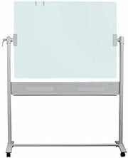 Quartet Easel, Magnetic, Glass Whiteboard, 4' x 3', Reversible, Portable, Flip Chart Holder, Infinity (ECM43G)
