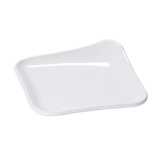 G.E.T. Osslo Collection Square White Melamine Plate - 4" L x 4" W x 1/2" H by G E T ENTERPRISES LLC – Large, Melamine, White, Model 15845380187